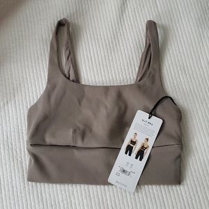 Alo Yoga Slit Bra Gravel